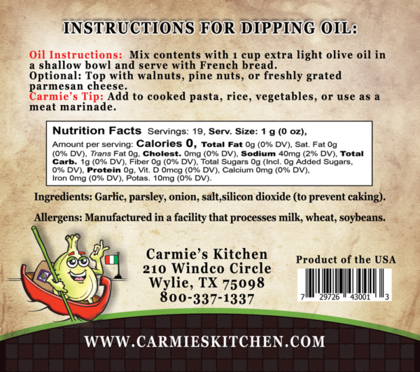 Toasted Garlic Blend for Dipping Oil - Image 2
