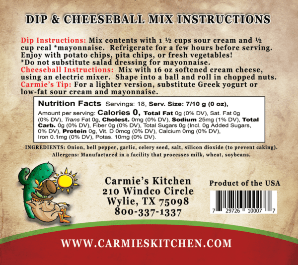 Caramelized Onion Dip & Cheeseball Mix - Image 2
